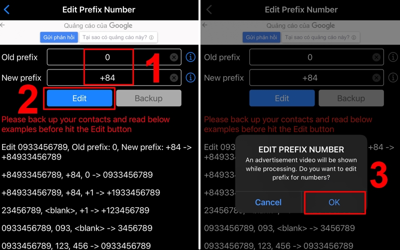 Thực hiện chuyển đổi đầu số từ 0 th&agrave;nh +84